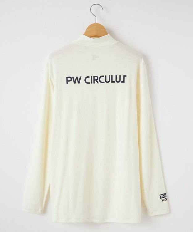 PW CIRCULUS 【MEN】【吸湿発熱】ウォーム モックネック カットソー ホワイト系