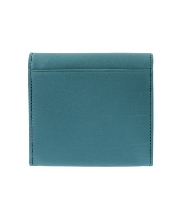 genten ピア ボックス2つ折り財布 ブルーグリーン