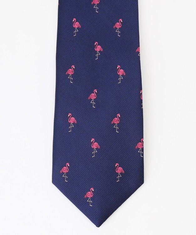 J.PRESS MEN 【JOKE TIE COLLECTION】フラミンゴ ネクタイ ブルー系8