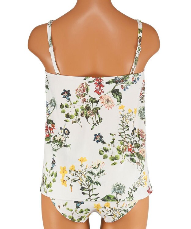 San-ai Resort（三愛水着楽園） ショルダードレス３点セット　13L・15L　【Coral veil（コーラルヴェール）】 ホワイト