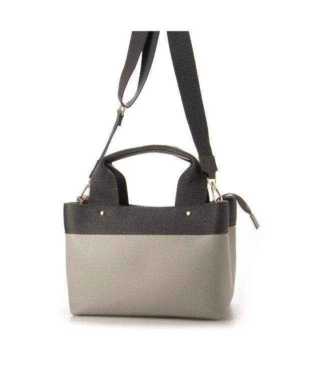 UNBILLION 【訳あり商品】カシュカシュ cache cache / テープディテール2wayパーテーショントート GY