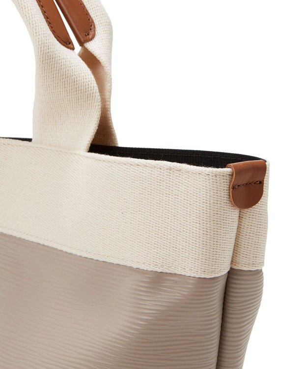 TOPKAPI 【Breath TOPKAPI】リプルネオレザー ミニトートバッグ ペールベージュ