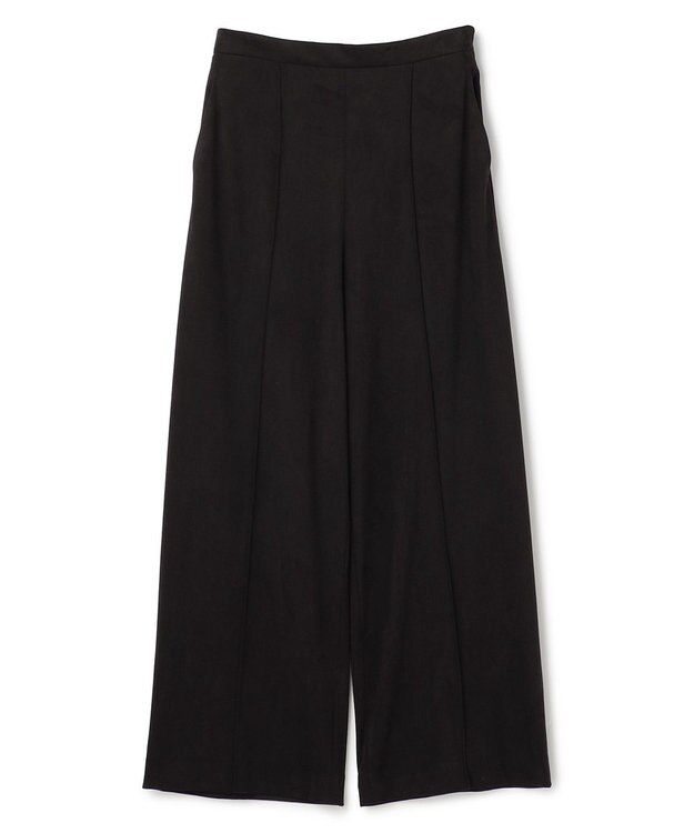 uncrave スウェード ストレートパンツ ブラック