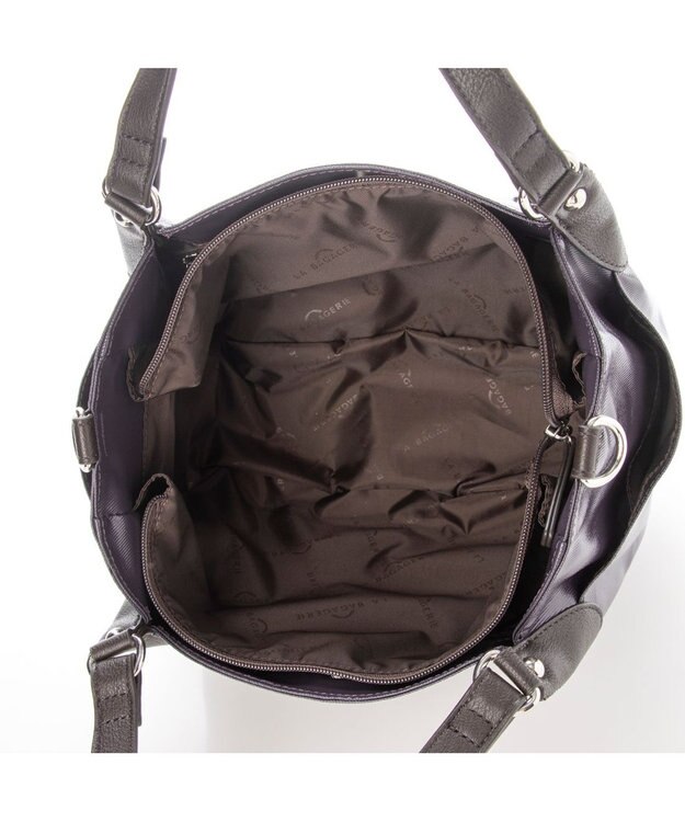LA BAGAGERIE EMAILLERシリーズ　2wayトート　Sサイズ パープル