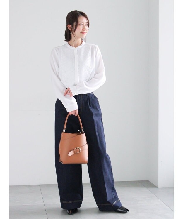 Te chichi フロントレースブラウス オフホワイト