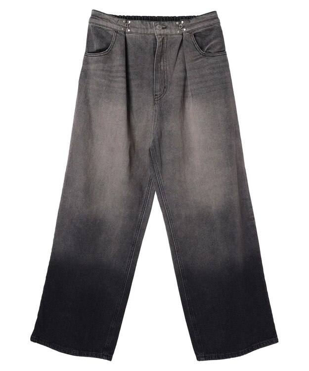 Green Parks ・ＥＬＥＮＣＡＲＥ　ＤＵＥグラデーションデニムパンツ Gray Mixture