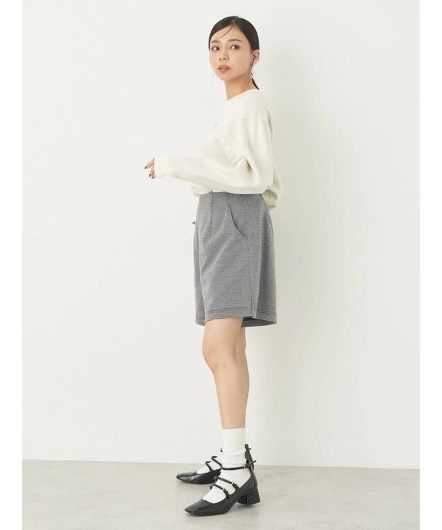 earth music&ecology ショートパンツ（千鳥柄） Hounds Tooth