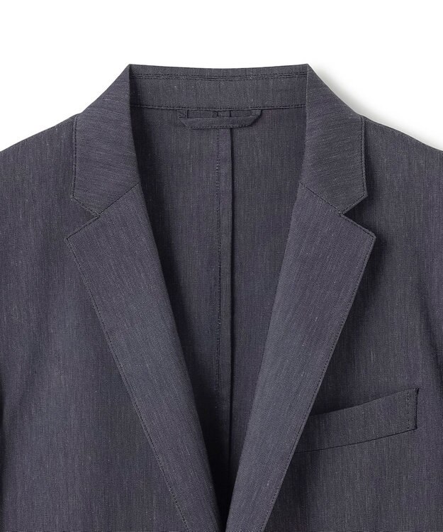 JOSEPH HOMME 新素材【洗える/ストレッチ】ピンヘッドリネンストレッチ　ジャケット ネイビー系