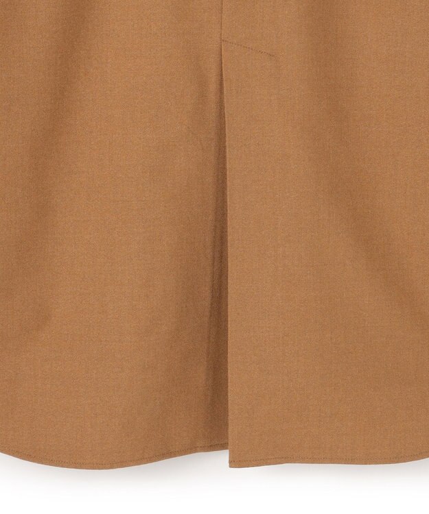 UNFILO ライトフランネル オーバーシャツ キャメル