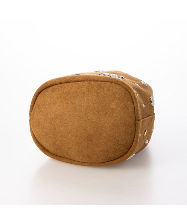 UNBILLION カカトゥ kakatoo / スエード調スタッズドロストバッグ キャメル