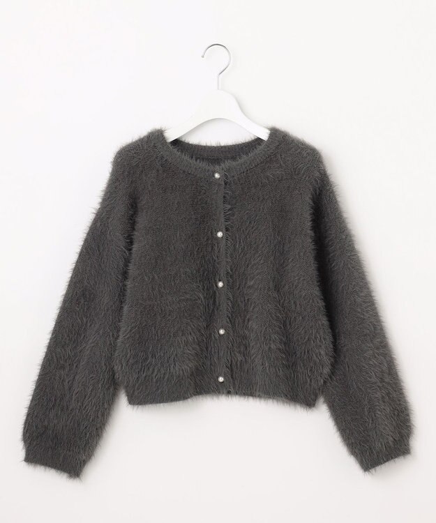 Feroux 【尾﨑真衣さんコラボ商品】フェザータッチニット カーディガン グレー系