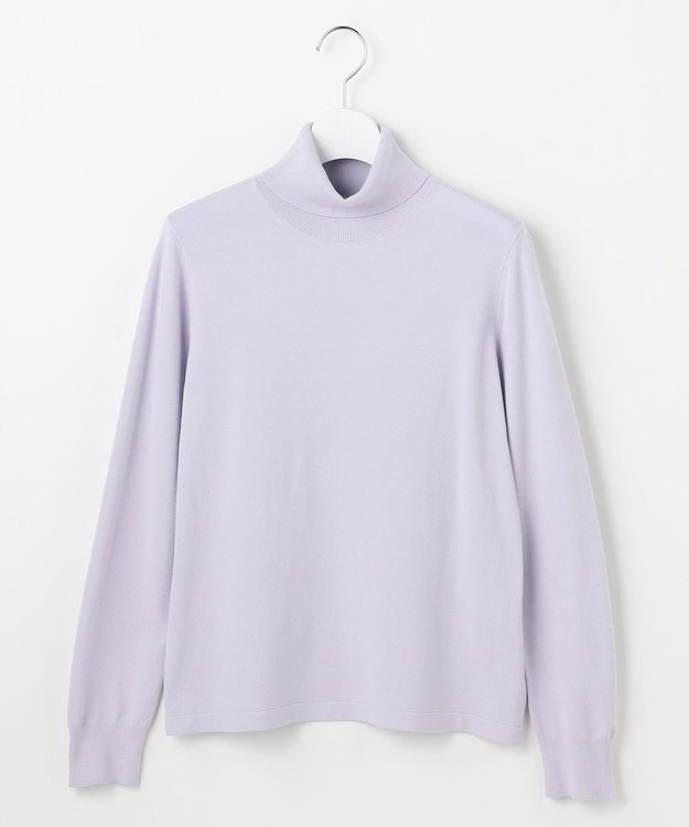 J.PRESS LADIES L 【人気のため新色追加】PRINCE タートルネック ニット ラベンダー系