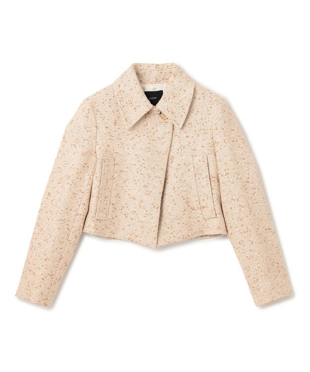 JOSEPH ツイード　ブルゾンジャケット Ivory/Clay