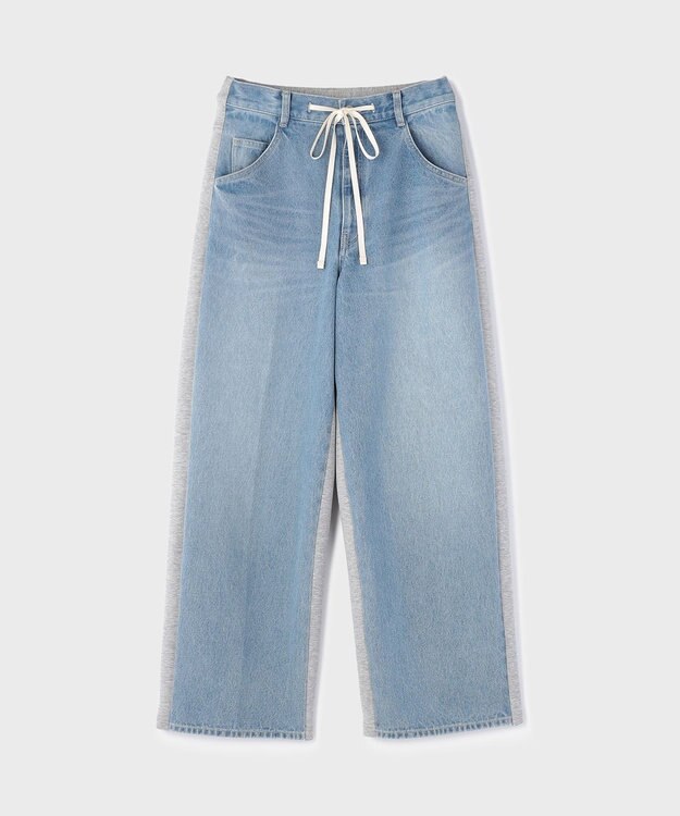 GRACE CONTINENTAL コンビドロストデニムパンツ ブルー