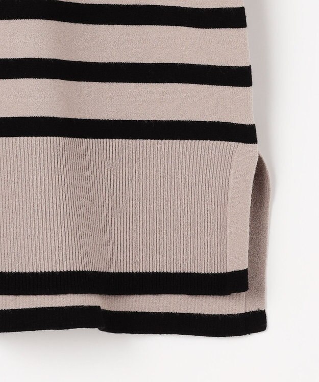 J.PRESS LADIES VIGODA ボーダー ニット モカ×ブラックボーダー系