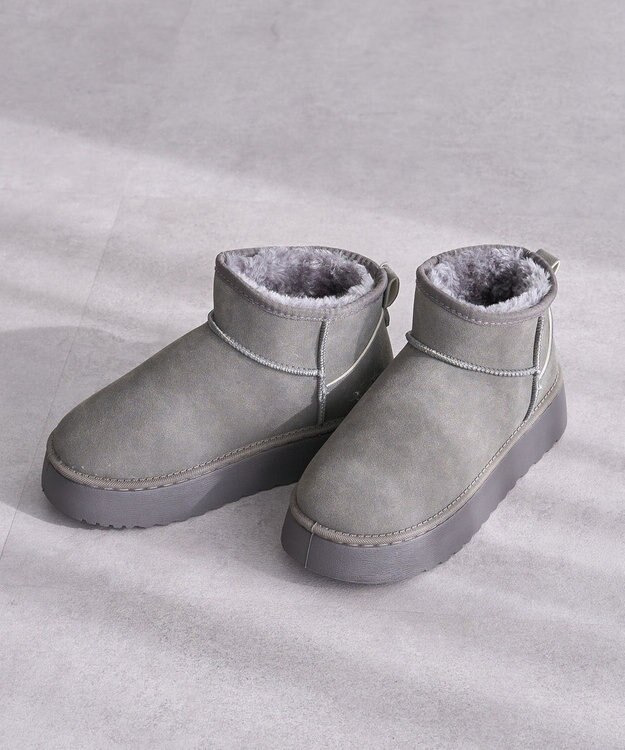 Green Parks ・ｍｉｎｉａ　フェイクムートンショートブーツ