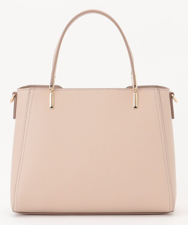 ANY SIS 【2WAY】スクエアミディトート バッグ ベージュ