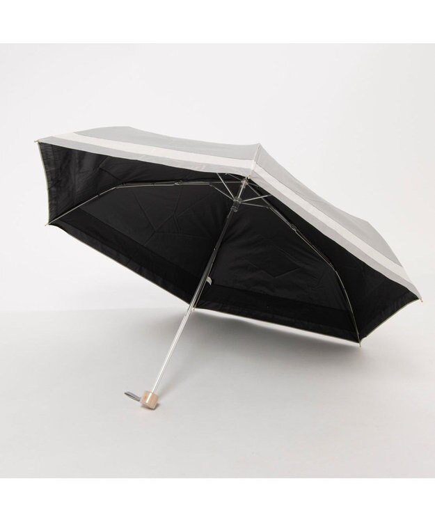 UNBILLION カシュネ cachenez / PU切り継ぎボーダー3段折りたたみ傘 GY