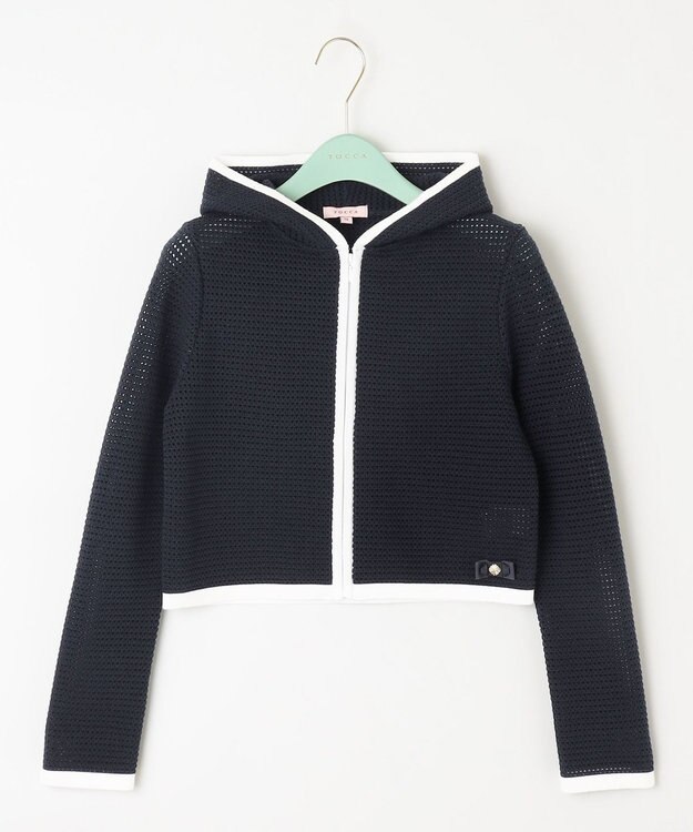 TOCCA 【洗える！】SCOOP フーディボレロ ネイビー系