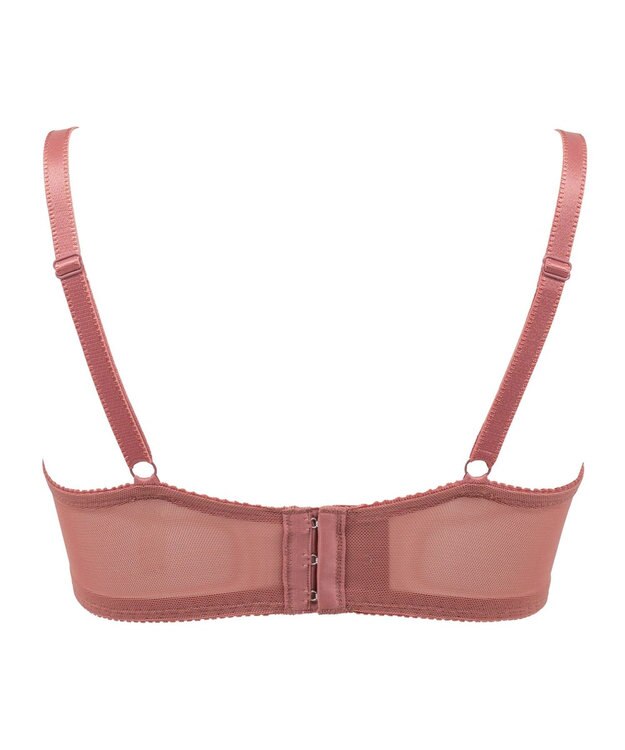 BRADELIS New York 【BRADELIS New York / 育乳ブラ・STEP2 寄せる】ローズステップ2ブラ23A1  脇高設計でスッキリ補正するブラ テラコッタ