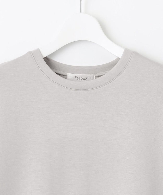 Feroux チュールコンビダンボール プルオーバー ライトグレー系