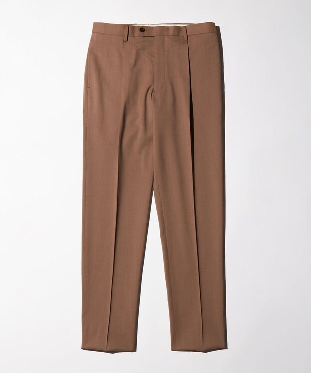 J.PRESS MEN 【WEB限定】【ストレッチ / ウォッシャブル可】ワンタックスラックス ブラウン系