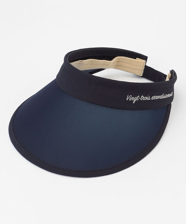 23区GOLF 毎シーズン完売の人気アイテム【WOMEN】【UVケア】２ＷＡＹ バイザー ネイビー系