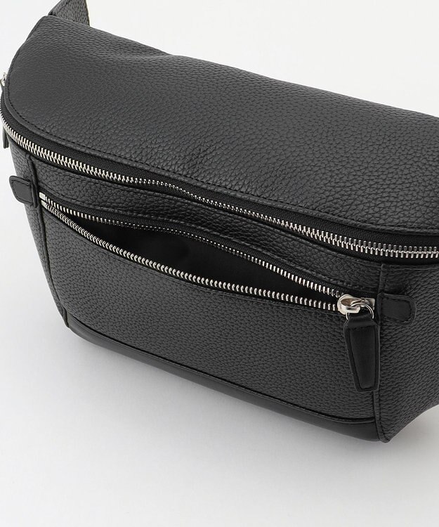 JOSEPH HOMME シンセティックシュリンクレザー　ボディバッグ ブラック系