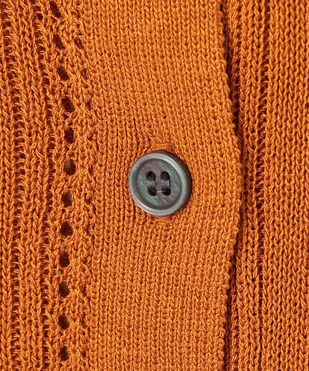 ANY レーシーポロカーデ オレンジ