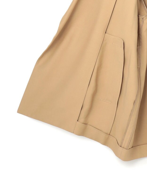 BEIGE， VESZELYITE / ラップショートトレンチコート Camel