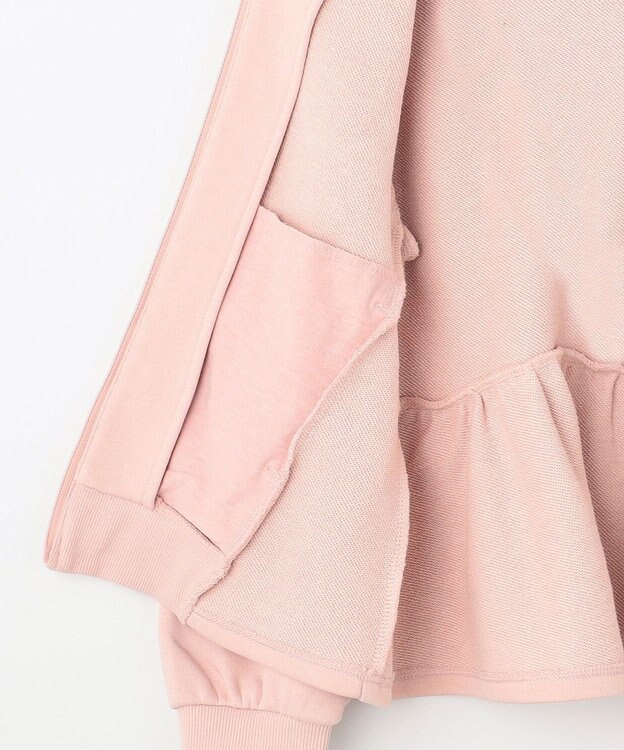 組曲 KIDS 【150-160㎝】バックフリル パーカー ピンク系