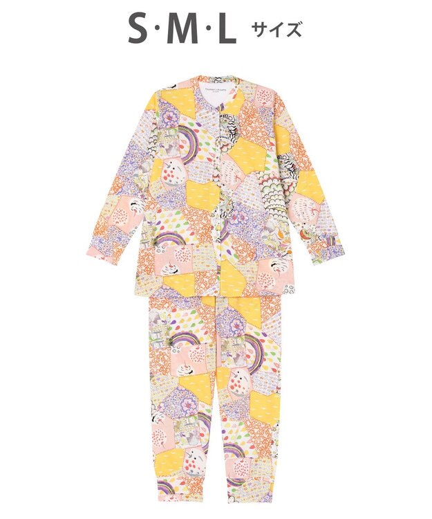 tsumori chisato SLEEP パジャマ　長袖・長ズボン　/ワコール　UDX517 イエロー