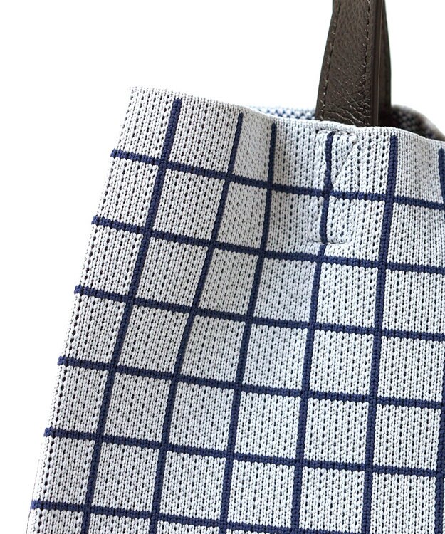FOLNA RD ニットショッパートートバッグ ブルー