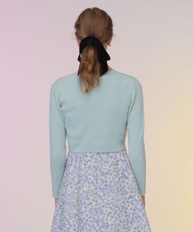 TOCCA 【洗える！】CASHEMERE ボレロ ライトグリーン系