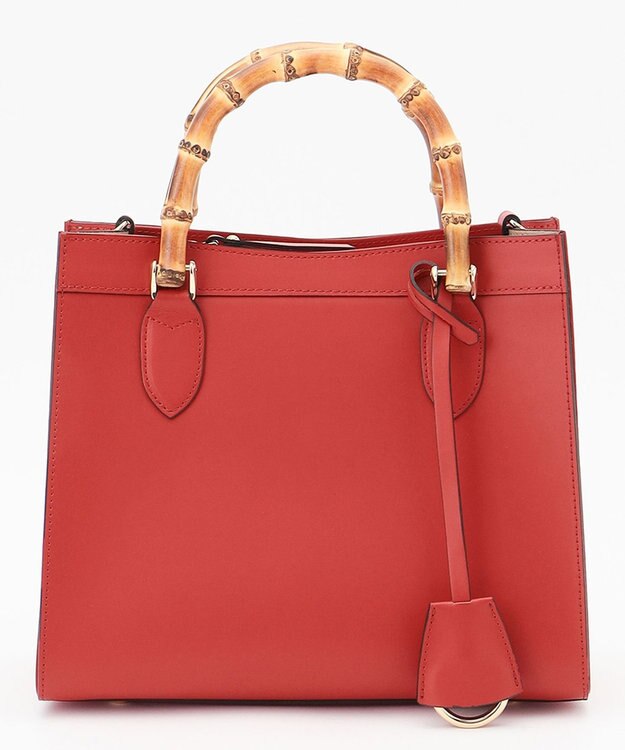 23区 【CLASSY.12月号掲載】RAFFINATA バンブー トートバッグ レッド系