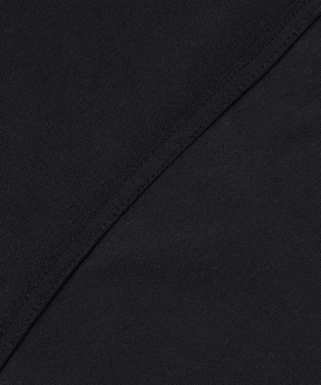 ICB L 【マシンウォッシャブル可】ライトトリコット バックスリット入り長袖プルオーバー ブラック系