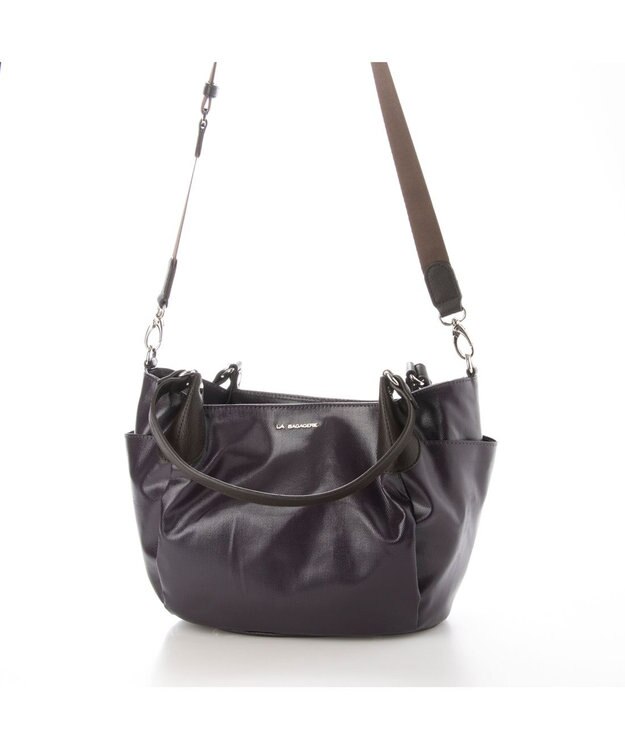 LA BAGAGERIE EMAILLERシリーズ　2wayトート　Sサイズ パープル