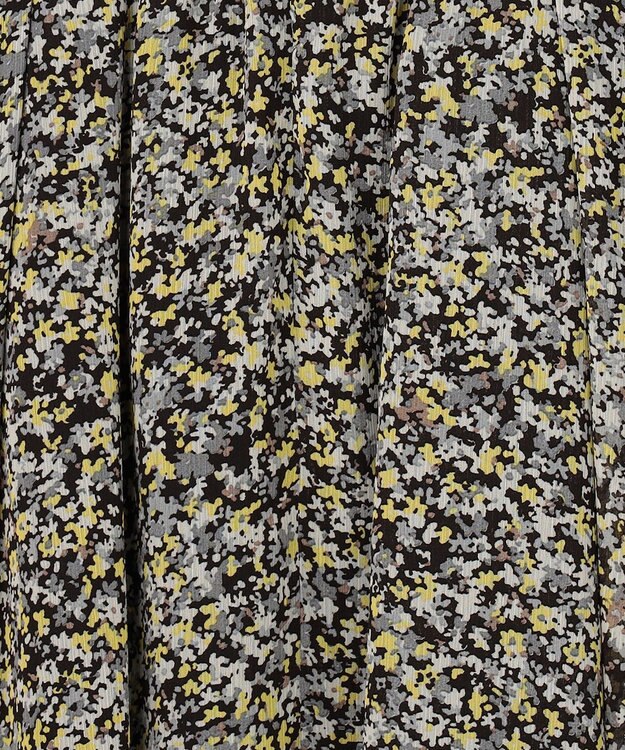 組曲 【先行予約】インプレッションフラワープリント フレアスカート イエローフラワー系