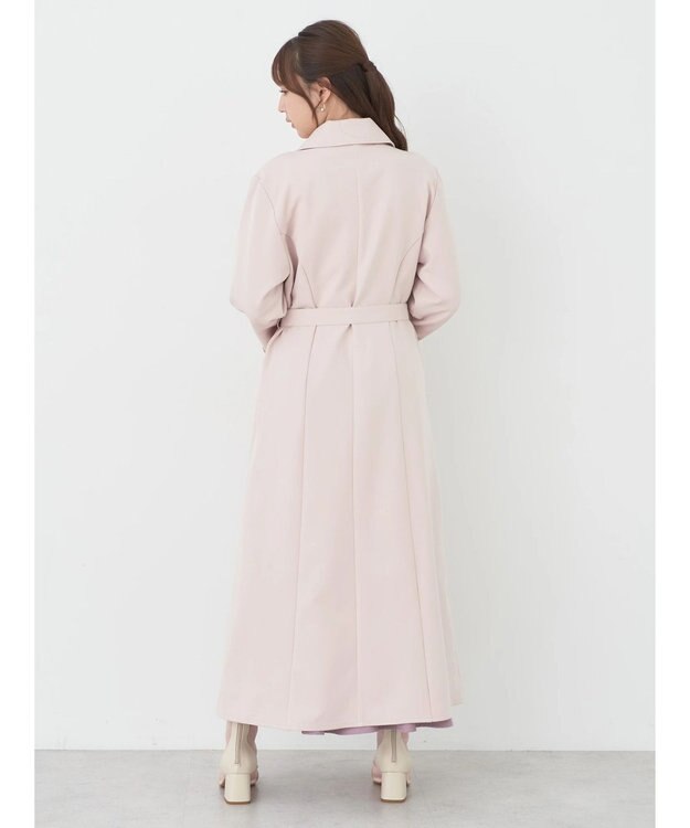 earth music&ecology ２ＷＡＹケープトレンチコート Pink Beige