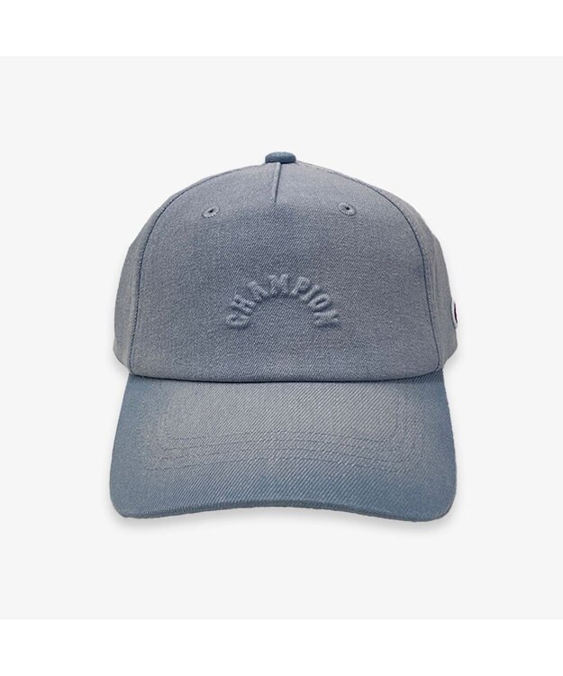 林八百吉商店 Champion　デニムエンボスローキャップ ライトブルー