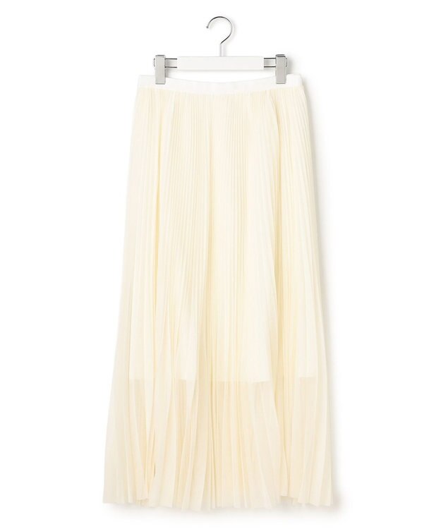 23区 【GOLD LABEL/見上愛さん着用】チュールプリーツ スカート アイボリー系