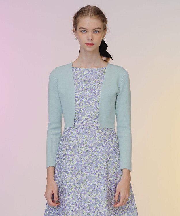 TOCCA 【洗える！】CASHEMERE ボレロ ライトグリーン系