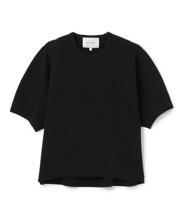 BEIGE， LAURA / 半袖ニットトップス Black