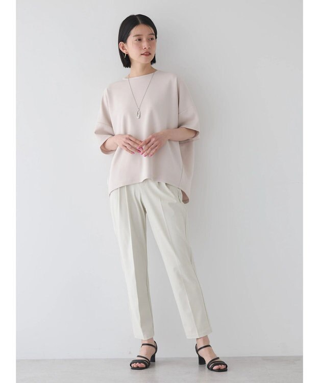 AMERICAN HOLIC 接触冷感バックフレアポンチプルオーバー Gray Beige