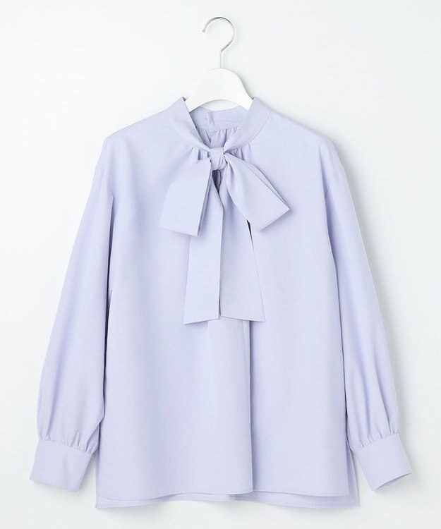 ANY SIS L 【2WAY】リボンギャザー ブラウス スカイブルー系