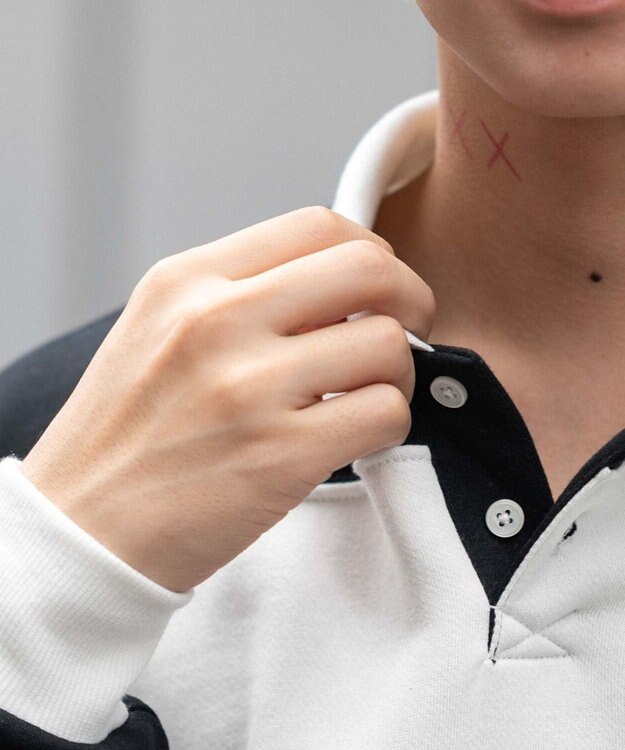 WEGO 【ユニセックス着用ITEM】カレッジロゴラガースウェット ホワイト