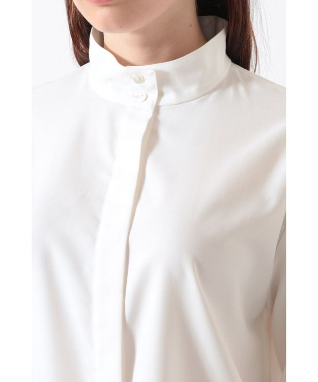 DAKS リボン付ブラウス（リムーバブルリボン） スノーホワイト