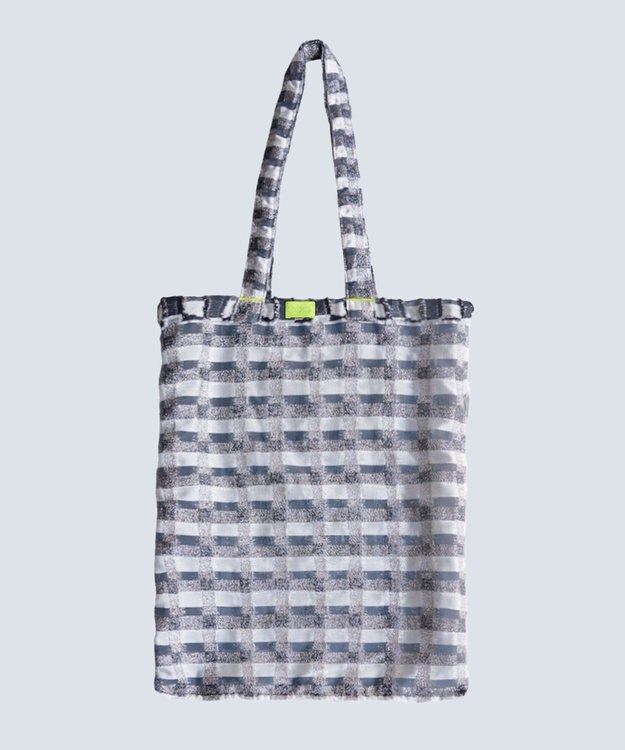 COQ ウォーターチェック リバーシブルトートバッグ A4サイズ ブラック