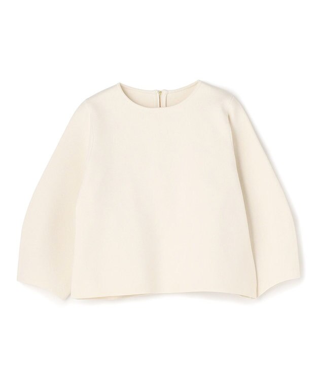 UNFILO L BEAUTY FORM KNIT フレアスカート セットアップ グレージュ×ブラック