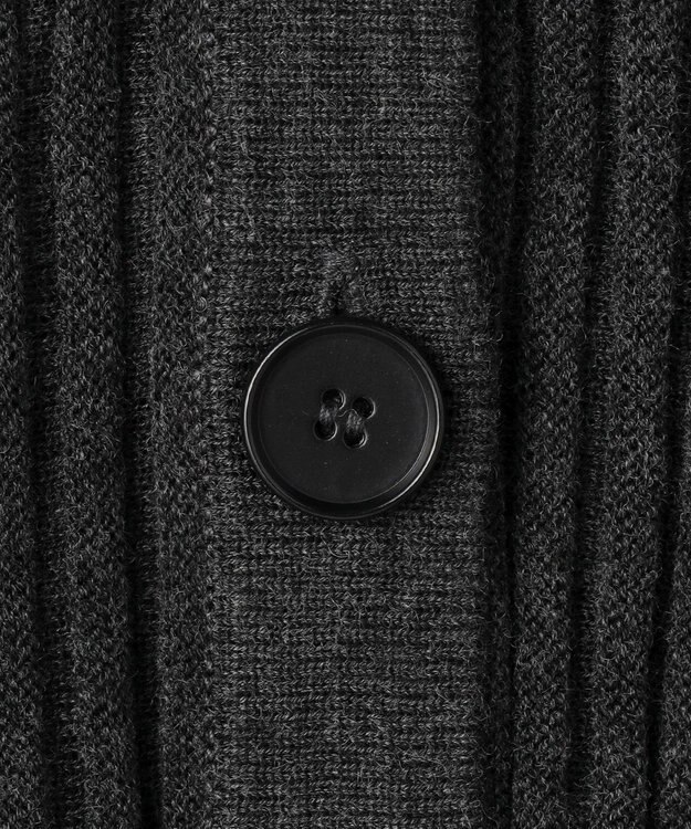 uncrave シアーストライプニット ドルマンカーディガン チャコール